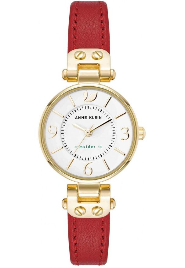 Zegarek damski Anne Klein AK-5144WTRD czerwony. Kolor: czerwony