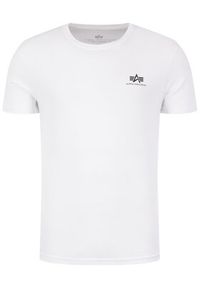 Alpha Industries T-Shirt Basic 188505 Biały Regular Fit. Kolor: biały. Materiał: bawełna
