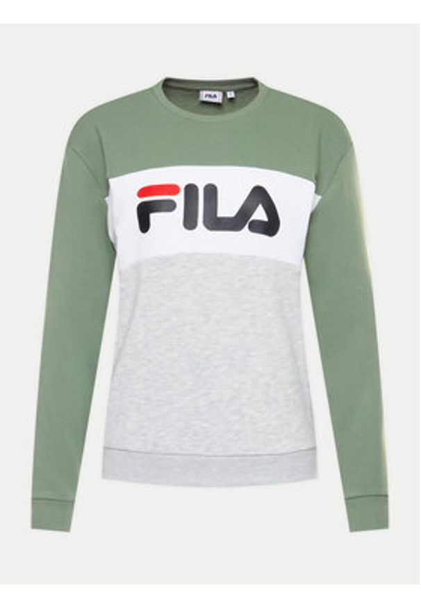 Fila Bluza Leah 687043 Kolorowy Regular Fit. Materiał: bawełna, syntetyk. Wzór: kolorowy