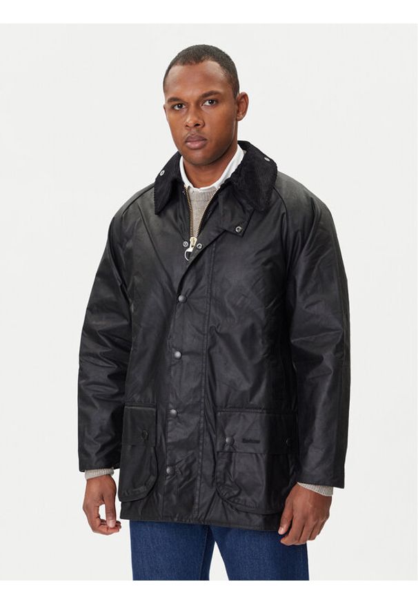 Barbour Kurtka przejściowa MWX0017BK91 Czarny Regular Fit. Kolor: czarny. Materiał: bawełna