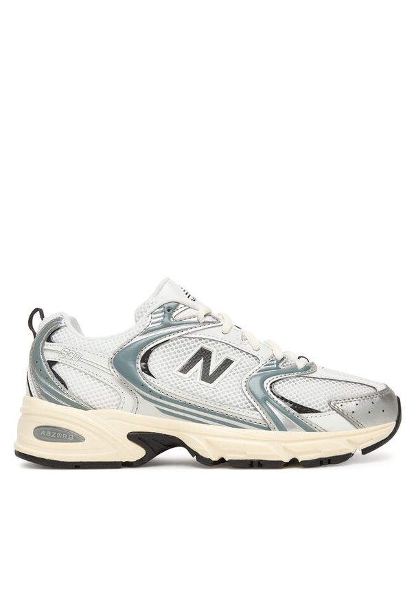 Sneakersy New Balance. Kolor: srebrny
