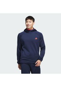Adidas - Bluza z kapturem COLD.RDY. Typ kołnierza: kaptur. Kolor: niebieski. Materiał: materiał. Sport: golf