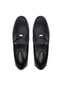 TOMMY HILFIGER - Tommy Hilfiger Loafersy Coin Classic Loafer Pods FW0FW09499 Czarny. Kolor: czarny. Materiał: skóra #3