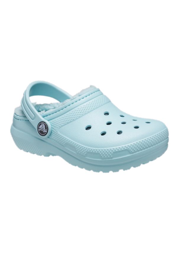 Klapki dziecięce Crocs Classic Lined. Kolor: niebieski