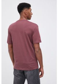 Jack & Jones - T-shirt bawełniany. Okazja: na co dzień. Kolor: fioletowy. Materiał: bawełna. Wzór: nadruk. Styl: casual