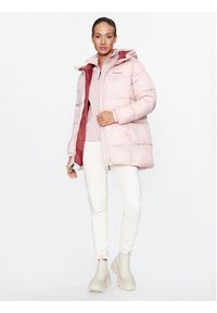columbia - Columbia Kurtka puchowa Puffect™ Mid Hooded Jacket Różowy Regular Fit. Kolor: różowy. Materiał: syntetyk #4