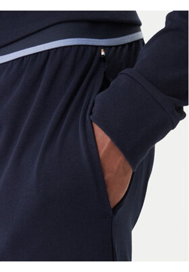 BOSS Dres 50554873 Granatowy Regular Fit. Kolor: niebieski. Materiał: bawełna