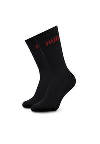 Hugo - HUGO Skarpety długie 50510187 Czarny. Kolor: czarny. Materiał: bawełna #4