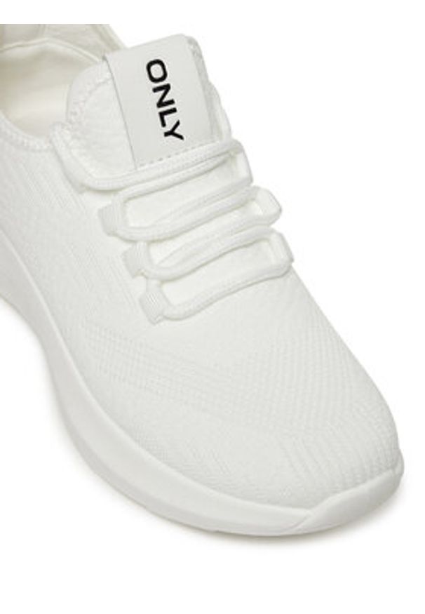 ONLY Shoes Sneakersy Onlsloane-1 15341345 Biały. Kolor: biały. Materiał: materiał