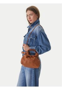 TOMMY HILFIGER - Tommy Hilfiger Torebka Th Soft Leather Med Crossover AW0AW18369 Brązowy. Kolor: brązowy. Materiał: skórzane #1