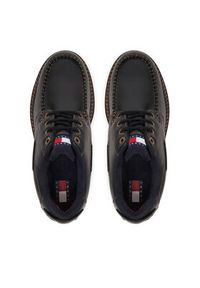 Tommy Jeans Półbuty Archive '01 Boat Shoe Leather EM0EM01651 Czarny. Kolor: czarny. Materiał: skóra #5