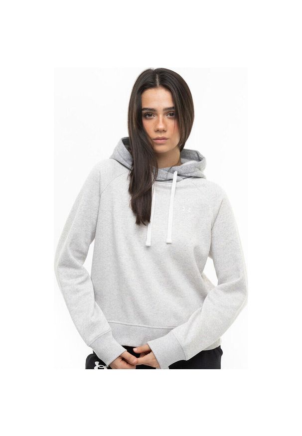 Bluza sportowa damska Under Armour Rival Fleece CB Hoodie. Kolor: wielokolorowy, szary