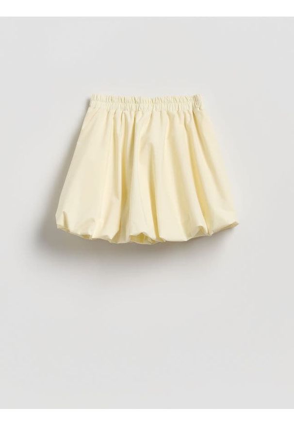 Reserved - Spódnico-spodenki - żółty. Kolor: żółty. Materiał: tkanina. Wzór: gładki