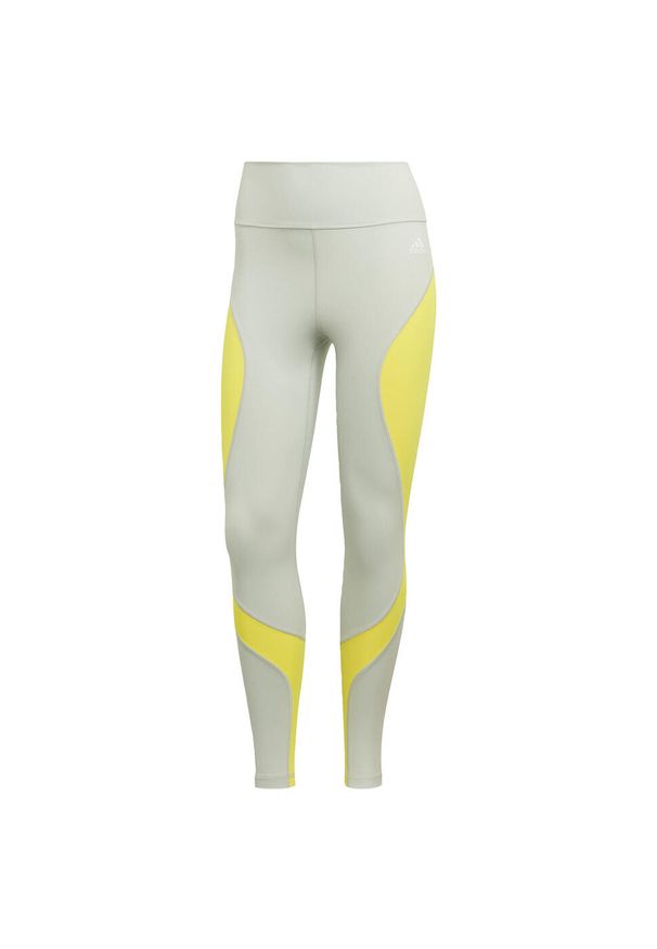 Adidas - Legginsy damskie adidas Training Essentials HIIT Colourblock. Kolor: zielony, żółty, wielokolorowy