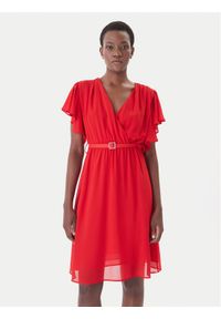 Artigli Sukienka koktajlowa ACAB004967 Czerwony Regular Fit. Kolor: czerwony. Materiał: syntetyk. Styl: wizytowy #1