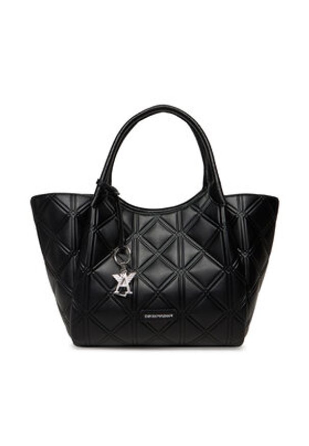 Emporio Armani Torebka EW001009 AF17630 UC001 Czarny. Kolor: czarny. Materiał: skórzane