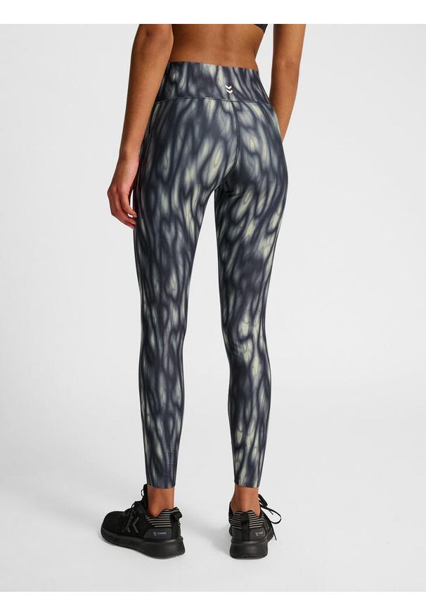 Damskie legginsy Hummel AOP Hiit Intensity. Kolor: szary. Sport: fitness