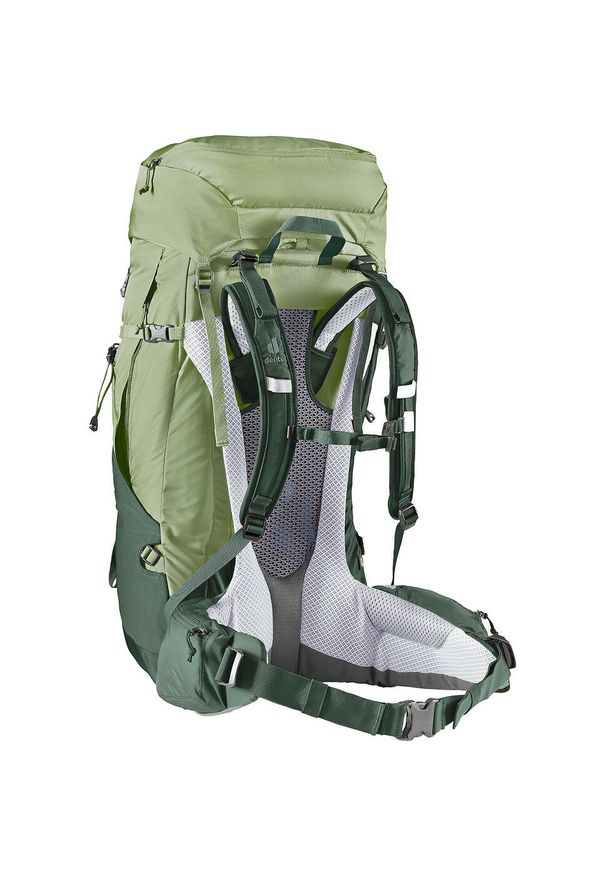 Plecak trekkingowy Deuter Futura Air Trek 45 + 10 SL. Kolor: brązowy, zielony, wielokolorowy. Styl: sportowy
