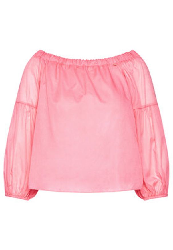 Rinascimento Bluzka CFC0103520003 Różowy Regular Fit. Kolor: różowy. Materiał: bawełna