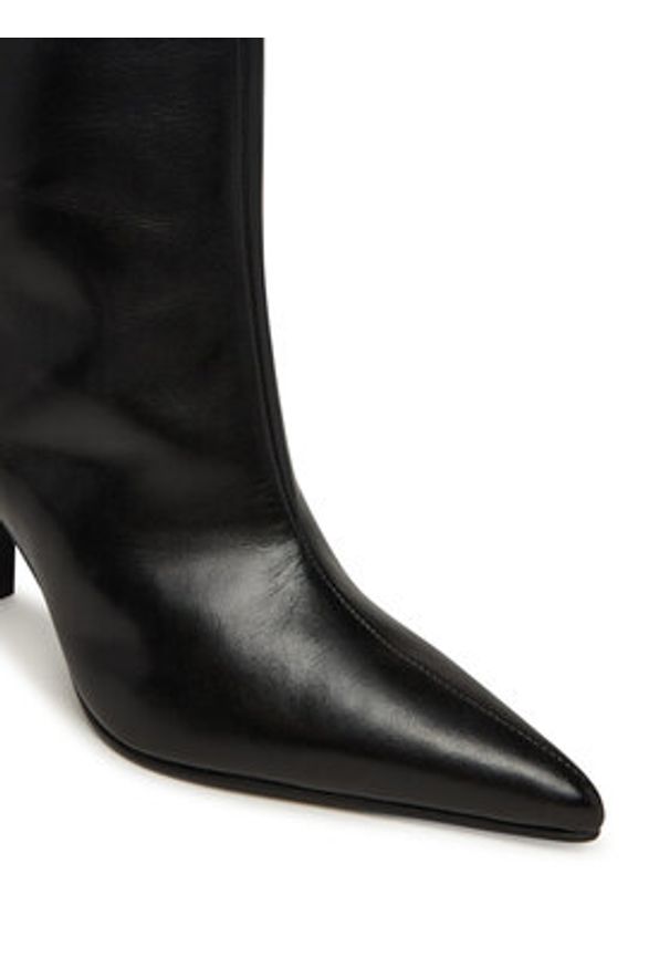 Bronx Kozaki Low-Jadey 14409-A Czarny. Kolor: czarny. Materiał: skóra