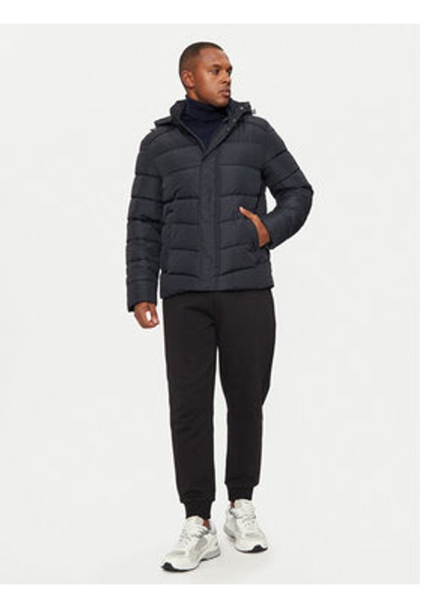 Geox Kurtka zimowa Leitan M4628C T3144 F1624 Granatowy Regular Fit. Kolor: niebieski. Materiał: syntetyk. Sezon: zima