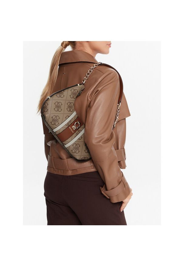 Torebka Guess. Kolor: brązowy