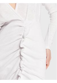 IRO Sukienka dzianinowa Diamante AS232 Biały Slim Fit. Kolor: biały. Materiał: bawełna, syntetyk