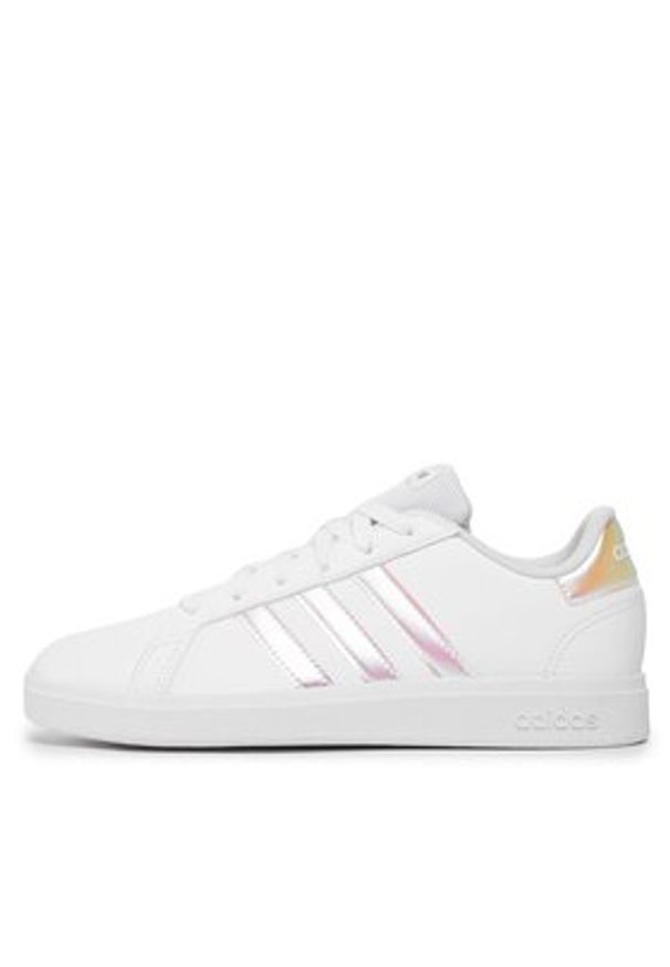 Adidas - adidas Sneakersy Grand Court Lifestyle Lace Tennis Shoes GY2326 Biały. Kolor: biały. Materiał: syntetyk