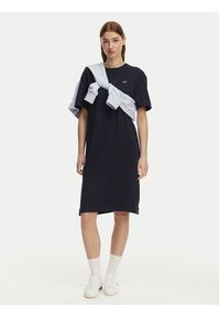 Lacoste Sukienka codzienna EF2883 Granatowy Oversize. Okazja: na co dzień. Kolor: niebieski. Materiał: bawełna. Typ sukienki: oversize, proste. Styl: casual #3