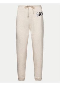 GAP - Gap Spodnie dresowe 463492-12 Beżowy Regular Fit. Kolor: beżowy. Materiał: bawełna #3