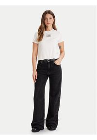 Tommy Jeans T-Shirt Party Flag DW0DW21965 Écru Regular Fit. Materiał: bawełna #4