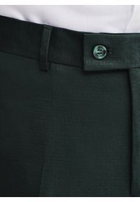 Pako Lorente - PAKO LORENTE – Gładkie spodnie garniturowe w kolorze zielonym. Kolor: zielony. Materiał: poliester, wiskoza, elastan. Wzór: gładki. Styl: elegancki #9