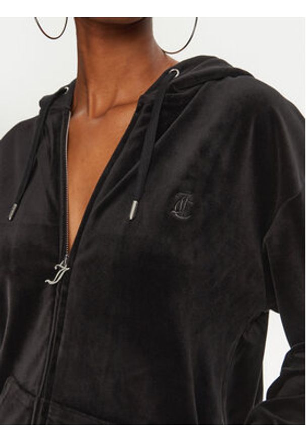 Juicy Couture Bluza Halan JCWAS24342 Czarny Oversize. Kolor: czarny. Materiał: syntetyk