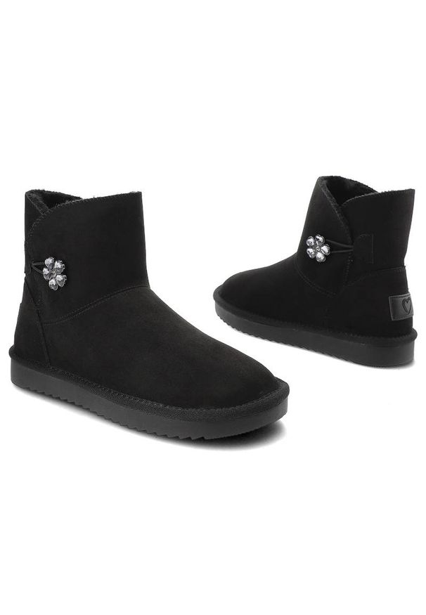 Czarne Śniegowce Marco Tozzi Modne Ocieplane Buty Damskie. Kolor: czarny. Materiał: syntetyk, zamsz, futro, materiał. Szerokość cholewki: normalna. Sezon: zima