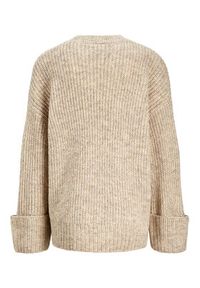 JJXX Sweter 12245453 Beżowy Relaxed Fit. Kolor: beżowy. Materiał: syntetyk #6