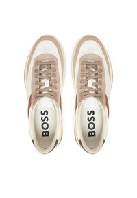 BOSS Sneakersy Baltimore 50548705 Beżowy. Kolor: beżowy. Materiał: skóra #5