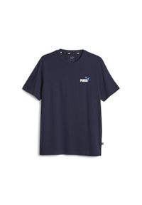 Koszulka Sportowa Męska Puma Ess+ 2 Col Small Logo. Kolor: wielokolorowy, biały, czarny. Sport: joga i pilates #1