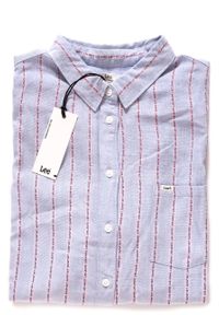 Lee - LEE ONE POCKET SHIRT HEATHER BLUE L46BCBLI 112110753. Materiał: materiał