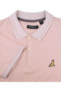 Oryginalna Koszulka Polo - Brave Soul - Pudrowy Róż. Okazja: na co dzień. Typ kołnierza: polo. Kolor: różowy. Materiał: bawełna. Styl: casual