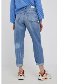 only - Only jeansy Troy damskie high waist. Stan: podwyższony. Kolor: niebieski