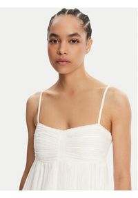 TwinSet - TWINSET Sukienka letnia 251LM2WDD Biały Regular Fit. Kolor: biały. Materiał: bawełna. Sezon: lato #5