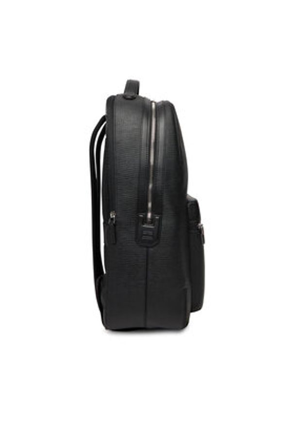 TOMMY HILFIGER - Tommy Hilfiger Plecak Th Business Leather Backpack AM0AM13641 Czarny. Kolor: czarny. Materiał: skóra