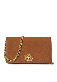Lauren Ralph Lauren - LAUREN RALPH LAUREN Torebka 432966784007 Brązowy. Kolor: brązowy. Materiał: skórzane