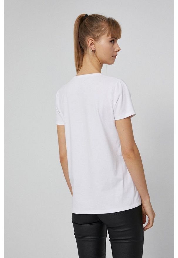 medicine - Medicine - T-shirt Basic. Kolor: biały. Materiał: bawełna, dzianina. Wzór: gładki