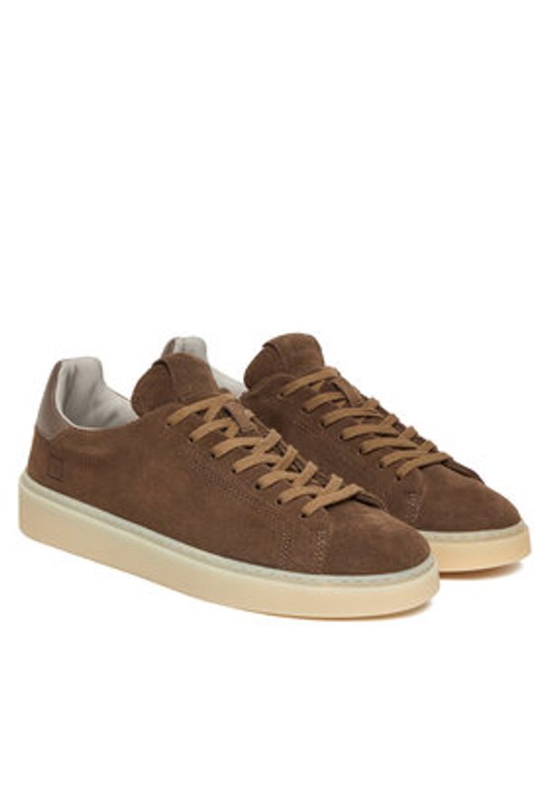 D.A.T.E. Sneakersy Levante Suede M431-LV-SD Brązowy. Kolor: brązowy. Materiał: skóra