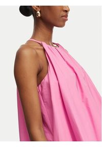 Rinascimento Sukienka koktajlowa CFC0124139003 Różowy Regular Fit. Kolor: różowy. Materiał: bawełna. Styl: wizytowy #5