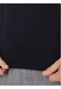 Bugatti Sweter 7300 95510 Granatowy Regular Fit. Kolor: niebieski. Materiał: bawełna #5