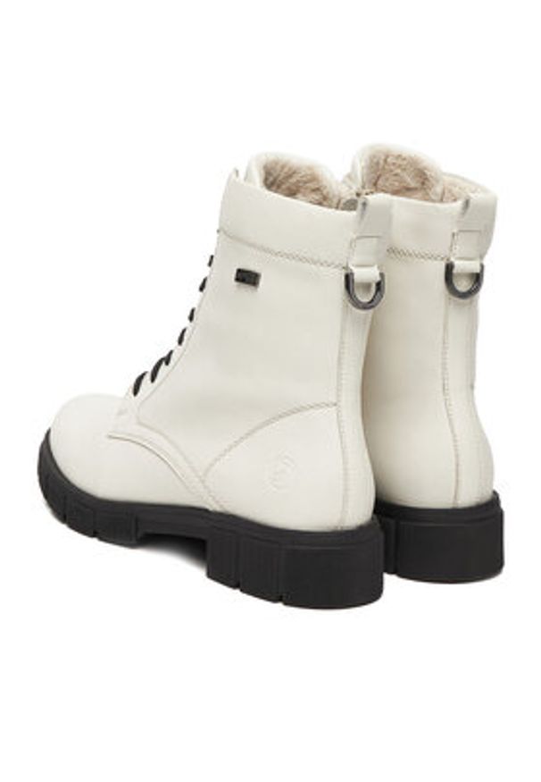 Remonte Trzewiki CEO-D2S73-80 Biały. Kolor: biały. Materiał: skóra