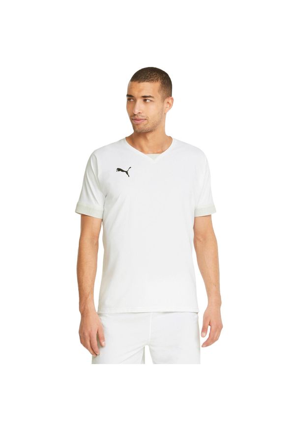 Podkoszulek Puma Teamfinal Jersey, Mężczyźni. Kolor: biały. Materiał: jersey. Sport: piłka nożna