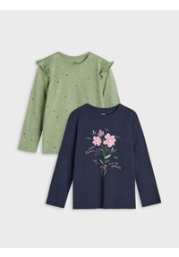 Sinsay - Koszulka z długimi rękawami 2 pack - wielobarwny. Typ kołnierza: kołnierz z falbankami. Długość rękawa: długi rękaw. Długość: długie #1